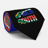 南アフリカの銘文国旗、黄青い赤 ネクタイ (ロール)
