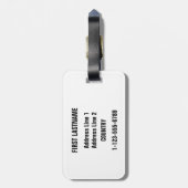 南アフリカの陰のカスタムな荷物のラベル ラゲッジタグ (裏面縦)