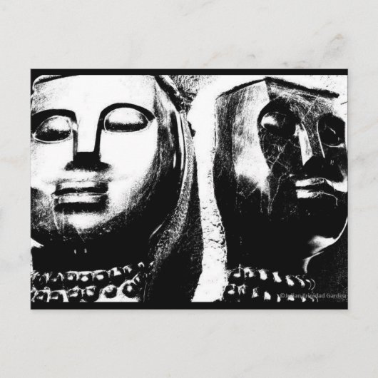 「南アフリカの顔」 JTGアートポストカード ポストカード (正面)