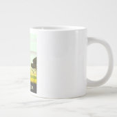 南アフリカの風景夕べ旅行ポスター ジャンボコーヒーマグカップ (右)