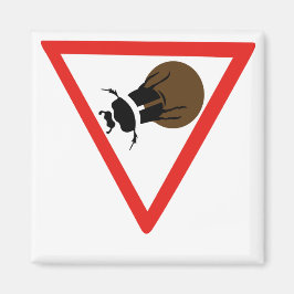 南アフリカのDung Beetle Crossing, Trafic Sign マグネット