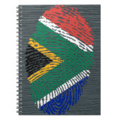 南アフリカのtouchの指紋の旗 ノートブック (正面)