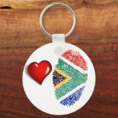 南アフリカのtouch指紋フラグ キーホルダー (正面)