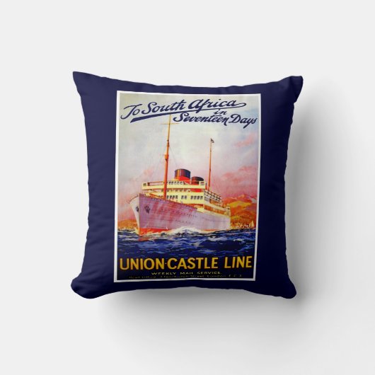 南アフリカへ17日 クッション (正面)