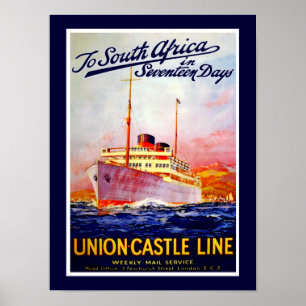 南アフリカへ17日 ポスター