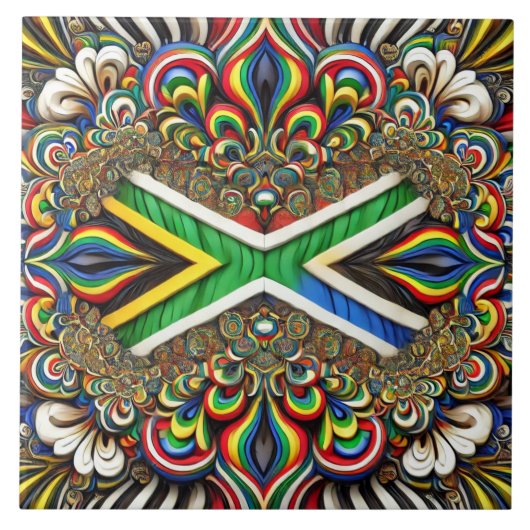 南アフリカカラー付きタイルモダンデザイン タイル (正面)