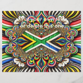 南アフリカカラー付きフライヤーデザイン チラシ