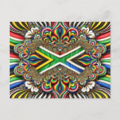 南アフリカカラー付きポストカードデザイン ポストカード (正面)