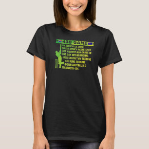 南アフリカクリケットプロテア438ゲームノスタルジアブラ Tシャツ