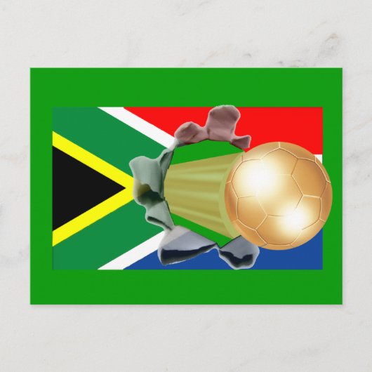 南アフリカサッカー ポストカード (正面)