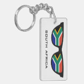 南アフリカシェードカスタム文字&カラーキーチェーン キーホルダー (正面左)