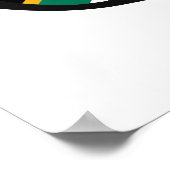 南アフリカシェードカスタム文字&カラーポスター ポスター (角)