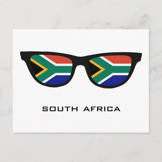 南アフリカシェードカスタム文字&カラーポストカード ポストカード (正面)