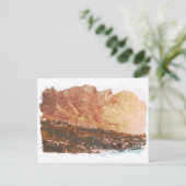 南アフリカテーブルマウンテンヴィンテージ旅行 ポストカード (スタンド正面)