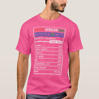 南アフリカパパ英雄栄養事実父の Tシャツ