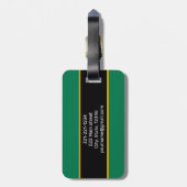 南アフリカパーソナライズされた国旗 ラゲッジタグ (裏面縦)