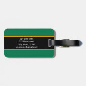 南アフリカパーソナライズされた国旗 ラゲッジタグ (裏面横)