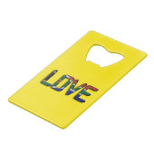 南アフリカビューティフルラブアメージング文字引用文アート クレジットカード栓抜き (裏面アングル)