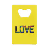 南アフリカビューティフルラブアメージング文字引用文アート クレジットカード栓抜き (裏面)