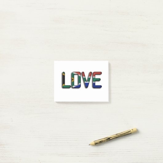 南アフリカビューティフルラブアメージング文字引用文アート ポストイット (デスク上)