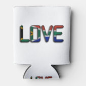 南アフリカビューティフルラブアメージング文字引用文アート 缶クーラー (正面)