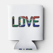 南アフリカビューティフルラブアメージング文字引用文アート 缶クーラー (裏面)