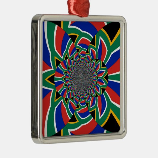 南アフリカプレミアムスクエアオーナメント メタルオーナメント (右)