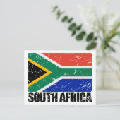 南アフリカヴィンテージ国旗 ポストカード (スタンド正面)