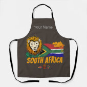 南アフリカヴィンテージ獅子旗サファリ土産 エプロン (正面)