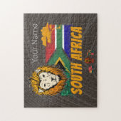 南アフリカヴィンテージ獅子旗サファリ土産 ジグソーパズル (縦)