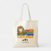 南アフリカヴィンテージ獅子旗サファリ土産 トートバッグ (裏面)