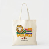 南アフリカヴィンテージ獅子旗サファリ土産 トートバッグ (正面)