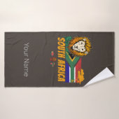 南アフリカヴィンテージ獅子旗サファリ土産 バスタオル (バスタオル)