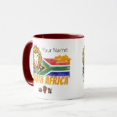 南アフリカヴィンテージ獅子旗サファリ土産 マグカップ (正面左)