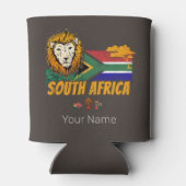 南アフリカヴィンテージ獅子旗サファリ土産 缶クーラー (裏面)