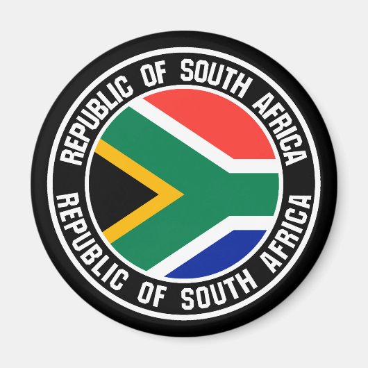 南アフリカ丸エンブレム マグネット (正面)