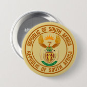 南アフリカ丸エンブレム 缶バッジ (正面&裏面)