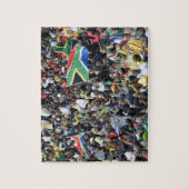 南アフリカ人とサッカーの試合で群衆が撃たれた ジグソーパズル (縦)