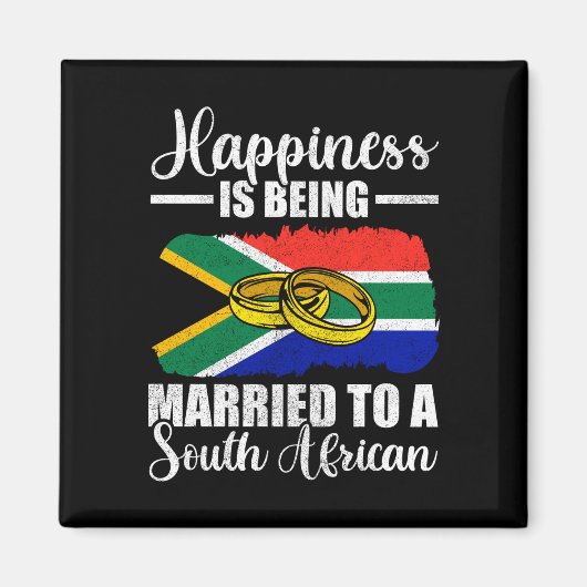 南アフリカ人と結婚していること マグネット (正面)