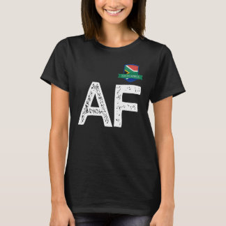 南アフリカ人旗書簡AとF南アフリカ Tシャツ