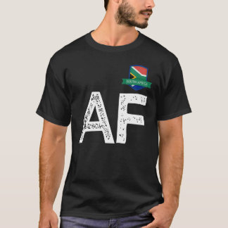 南アフリカ人旗書簡AとF南アフリカ Tシャツ