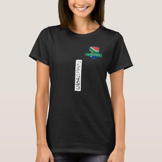 南アフリカ人旗書簡I南アフリカ Tシャツ (正面)