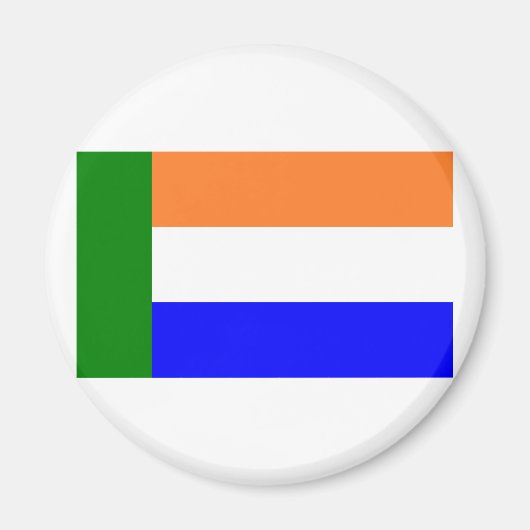 南アフリカ共和国のアフリカナー・フリハイドスフラグ マグネット (正面)