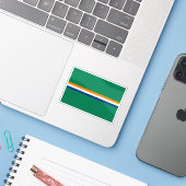 南アフリカ共和国のカバンゴランドの旗 シール (ノートパソコンとiPhone)