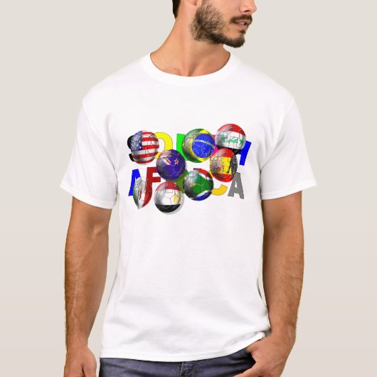 南アフリカ共和国のサッカーのフットボール Tシャツ (正面)