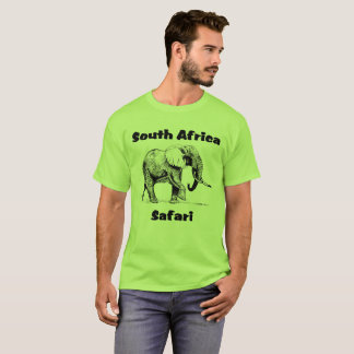 南アフリカ共和国のサファリ象のTシャツ Tシャツ
