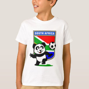 南アフリカ共和国のフットボールのパンダ Tシャツ