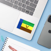 南アフリカ共和国のヴェンダの旗 シール (ノートパソコンとiPhone)