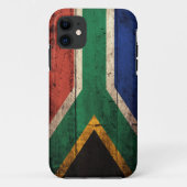 南アフリカ共和国の古い木の旗 Case-Mate iPhoneケース (裏面)