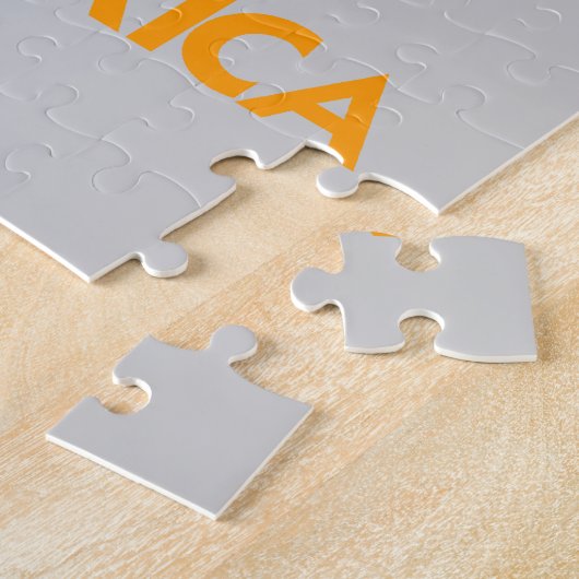 南アフリカ共和国の地図 ジグソーパズル (側面)